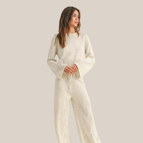 Women's Lounge Crochet Knitted Set